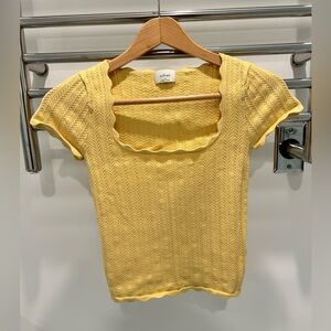 Wilfred scalloped top